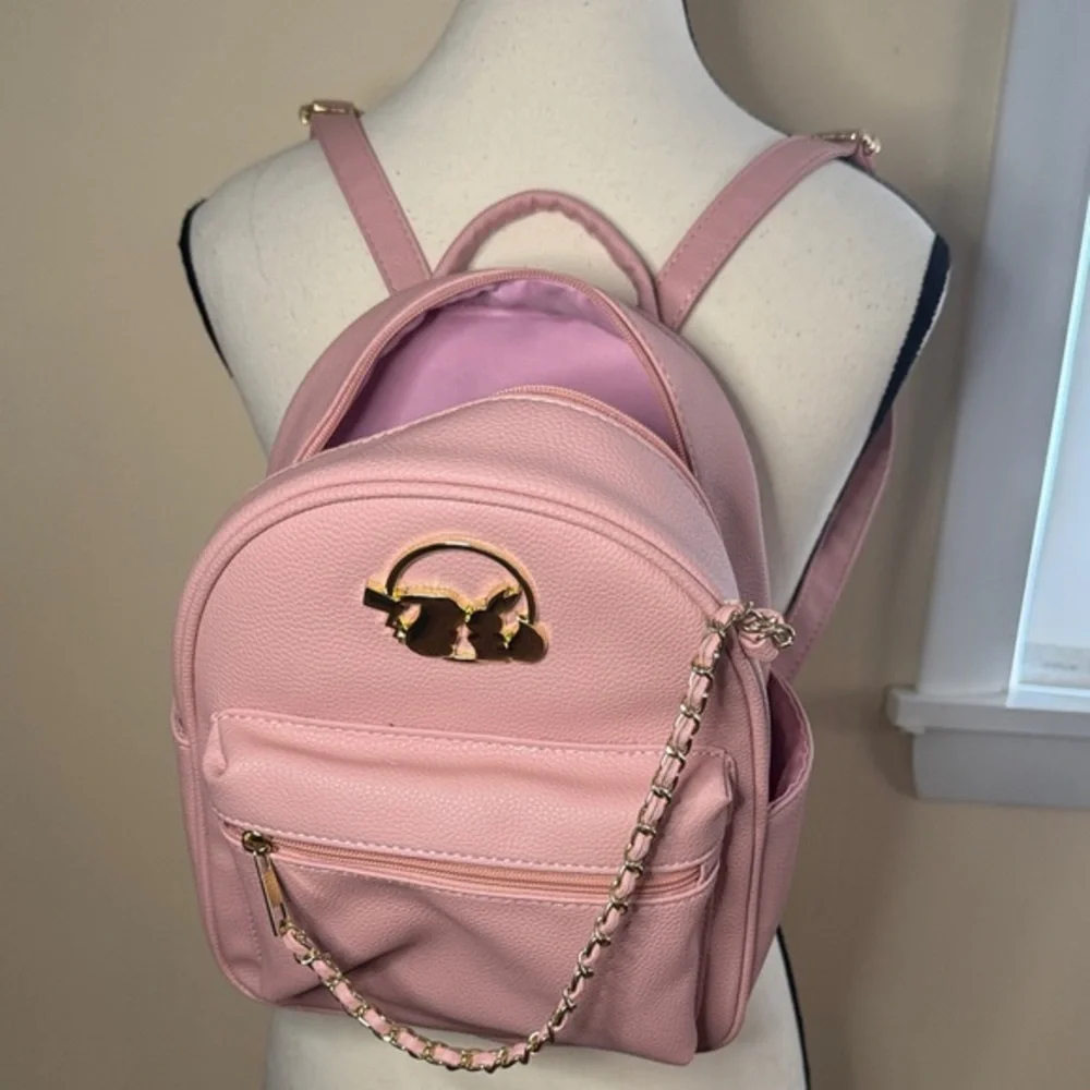 Pokemon purse, pink backpack bag EUC Zipper & handle‎